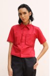 Camisa Cropped Amanda Vermelha