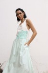Vestido Regata Ondas Pistache