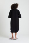 Chemise Lírios Bordados Preta